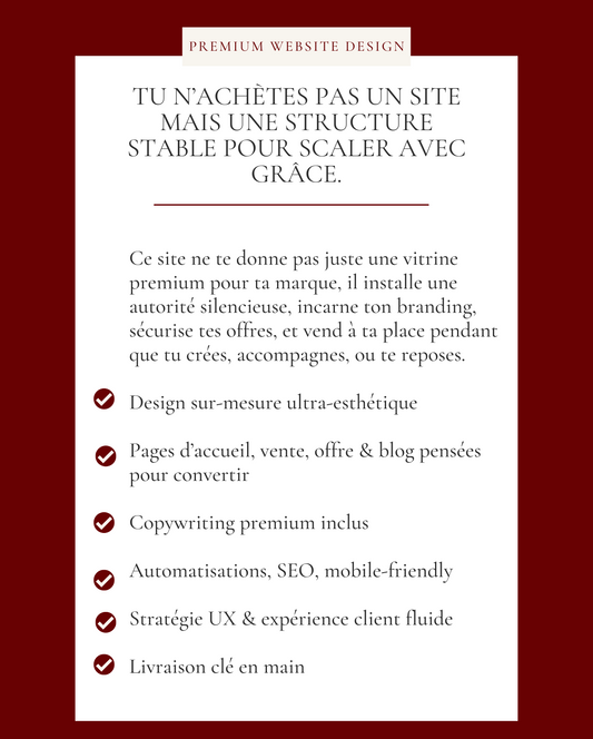 Création de website premium