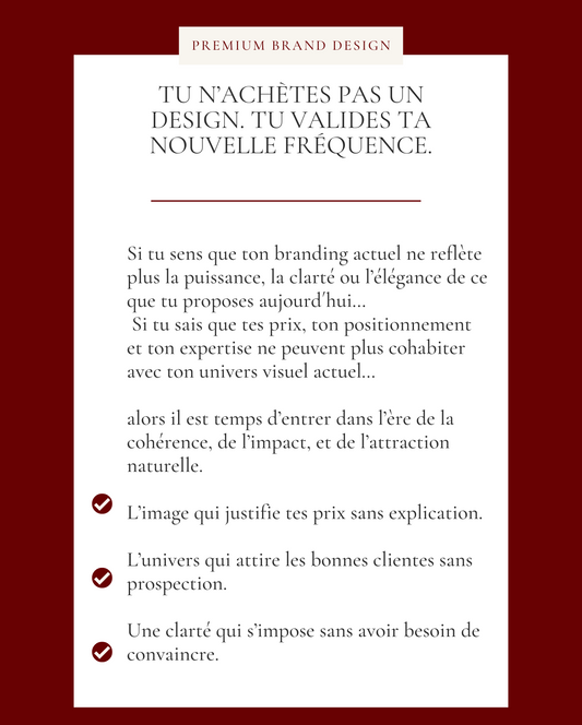 Service sur mesure: premium brand design