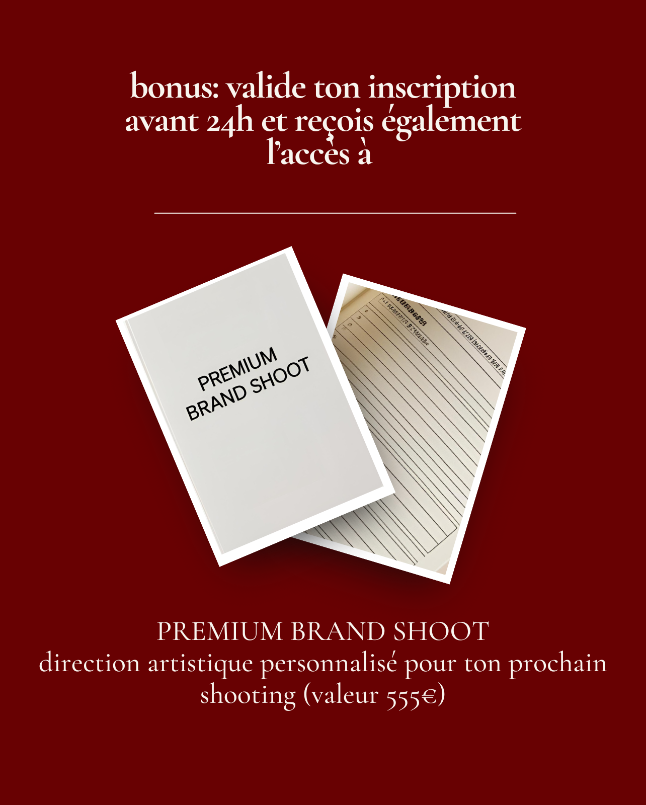 Service sur mesure: premium brand design