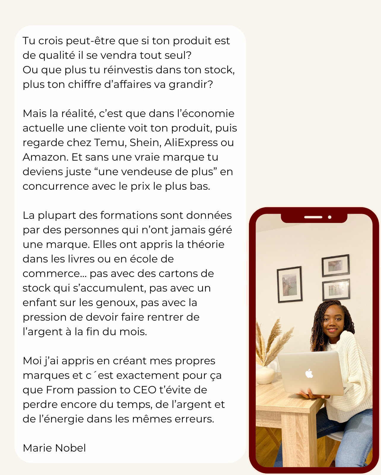 formation e-commerce: from passion to ceo