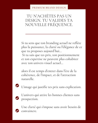 Service sur mesure: premium brand design