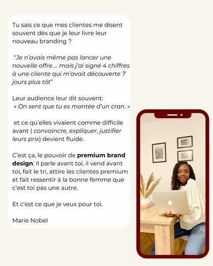 Service sur mesure: premium brand design